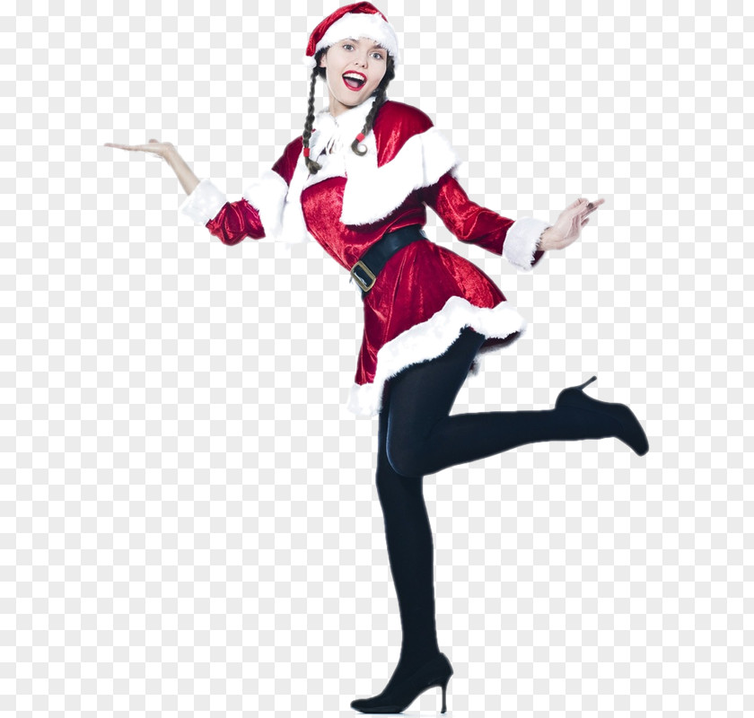 Santa Claus Au Clown De Paris Costume Christmas Dress PNG