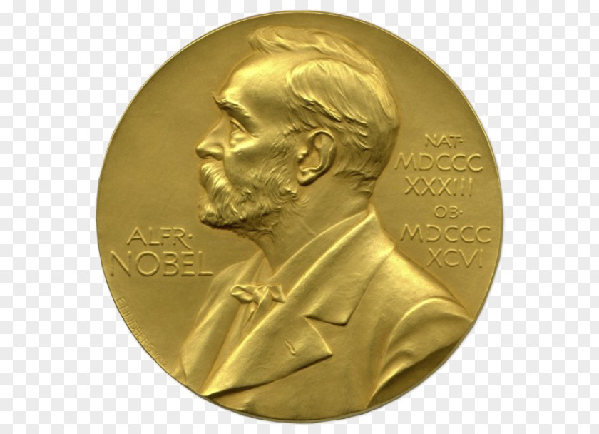 Golden Sculpture Nobel Prize Medal In Chemistry Award Physiology Or Medicine PNG
