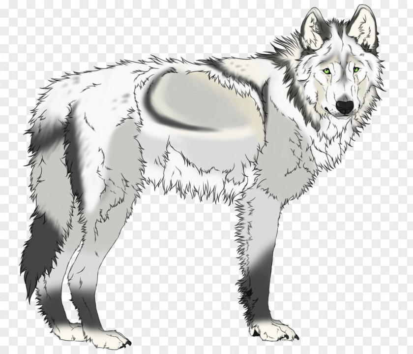 Greyish Dog Breed Fur Line Art Sketch PNG