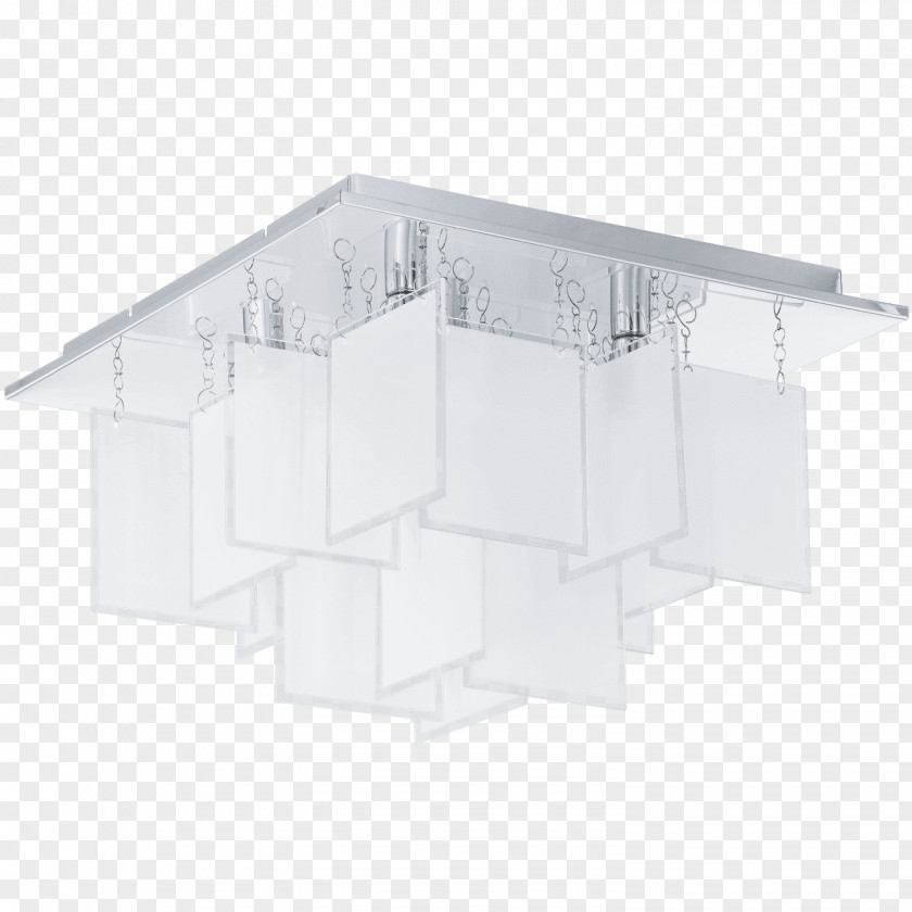 Lamp Eglo CONDRADA Floating Square Glass Ceiling Light Fixture Chandelier Lighting PNG