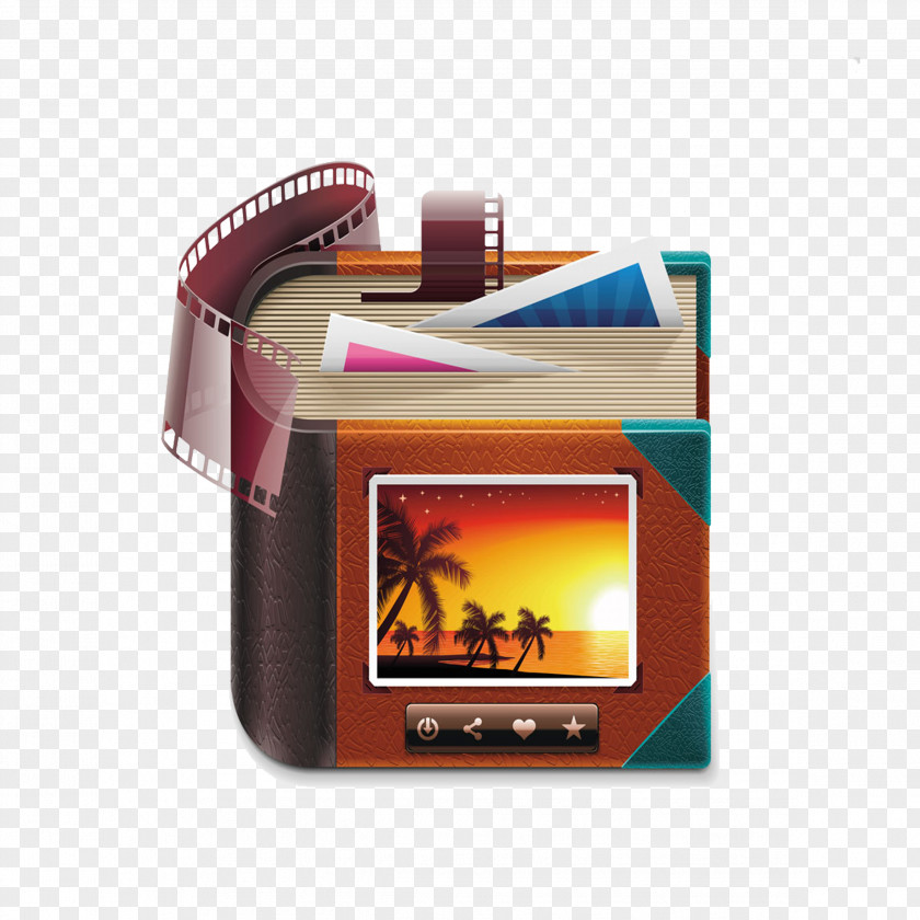 Camera With Photos Of Landscapes Photograph Album Stock Photography Icon PNG