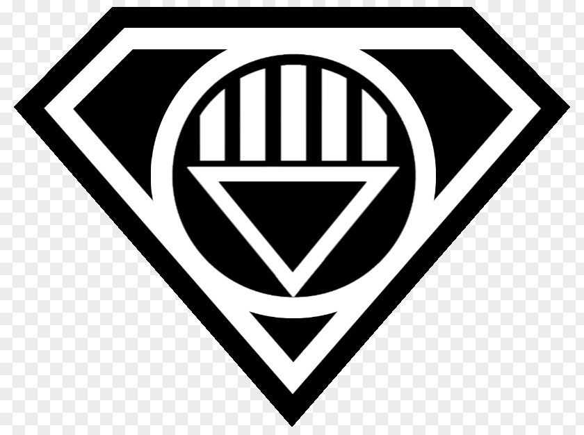 Empty Superman Logo Black Lantern Corps White PNG