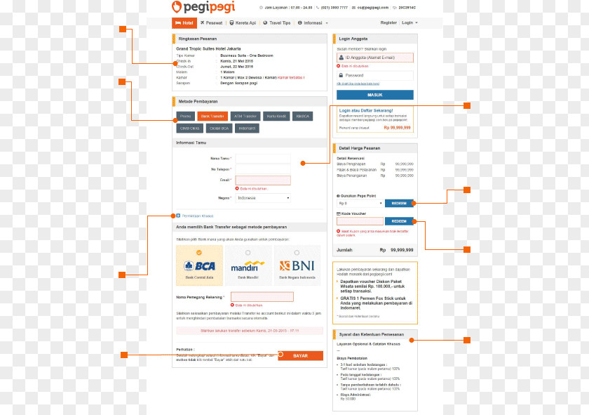 Hotel Pegipegi Electronic Ticket Trivago N.V. Check-in PNG