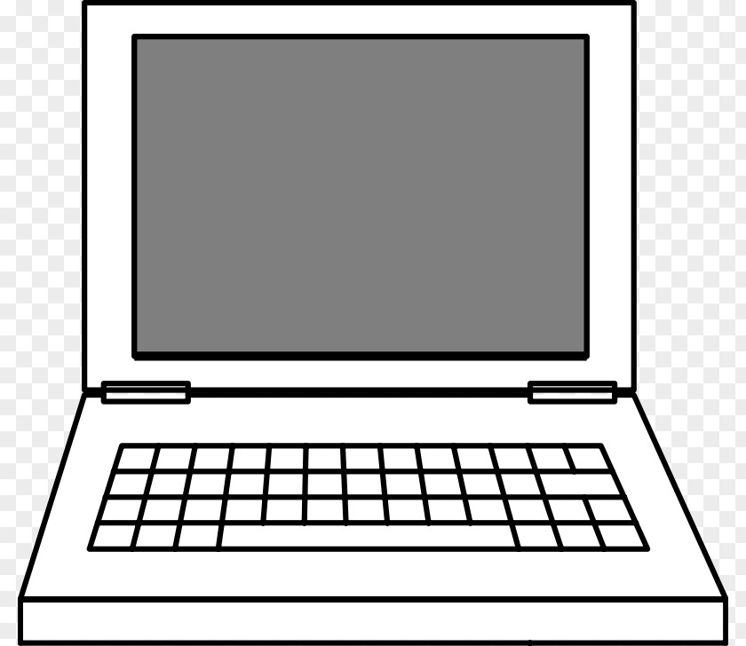 Computerimages Laptop Black And White Notebook Clip Art PNG