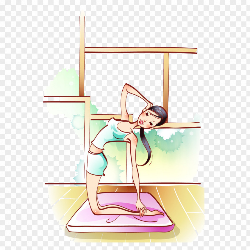 Fitness Cartoon Drawing Physical Exercise Illustration PNG