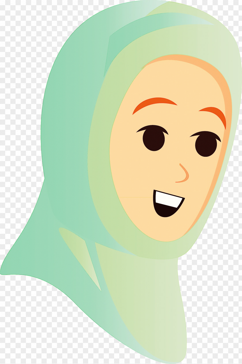 Forehead Character Green Headgear PNG