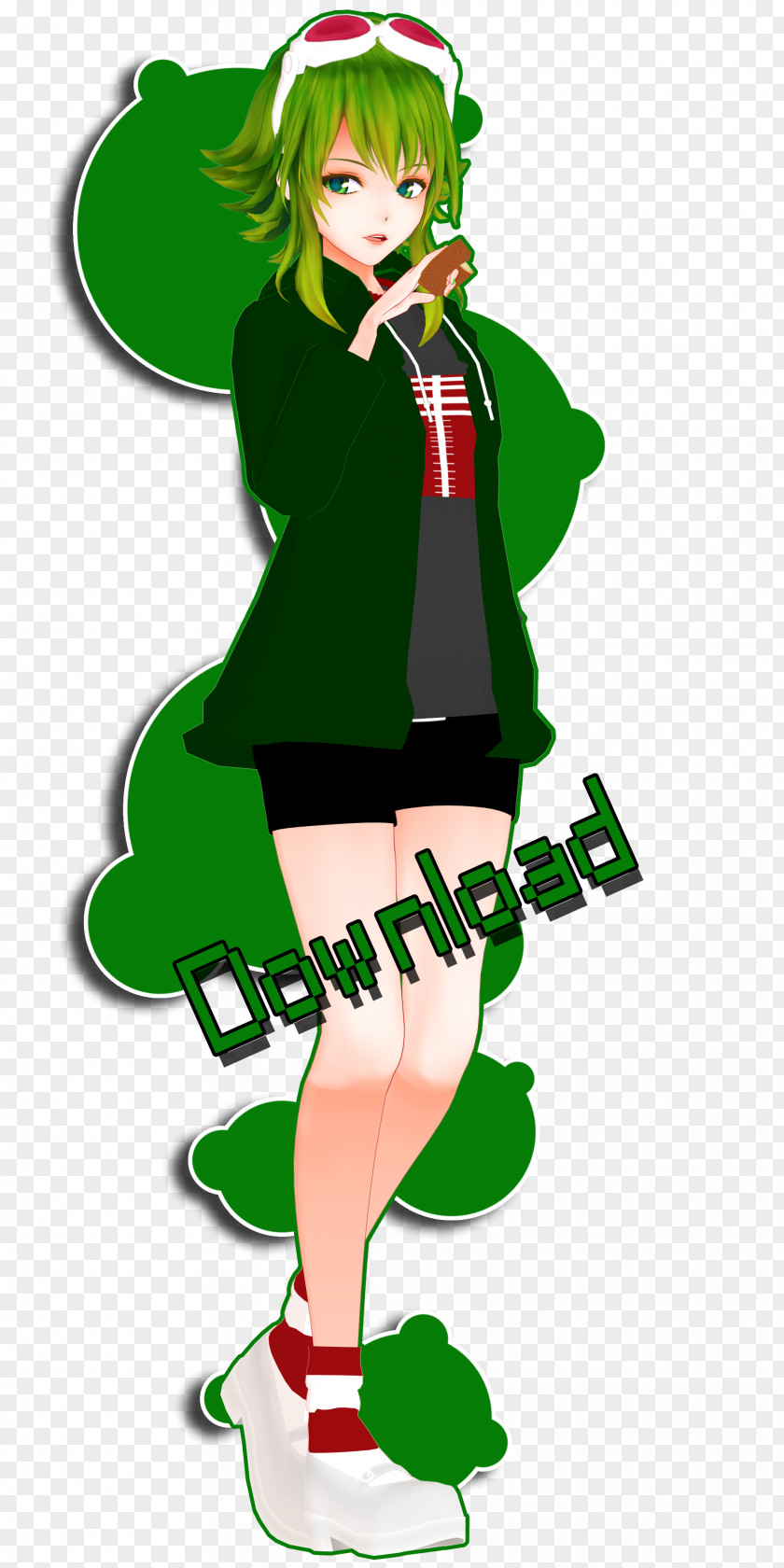 Japan Animation Donuts Megpoid MikuMikuDance Vocaloid Gackpoid PNG