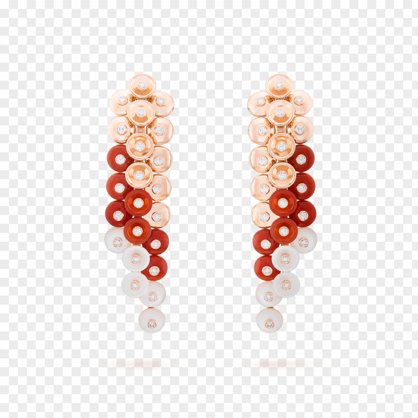 Jewellery Van Cleef & Arpels Earring Necklace Carnelian PNG