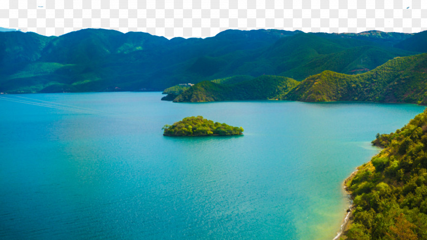 Lugu Lake Rigby Peninsula Twelve Fukei Desktop Environment Theme Wallpaper PNG