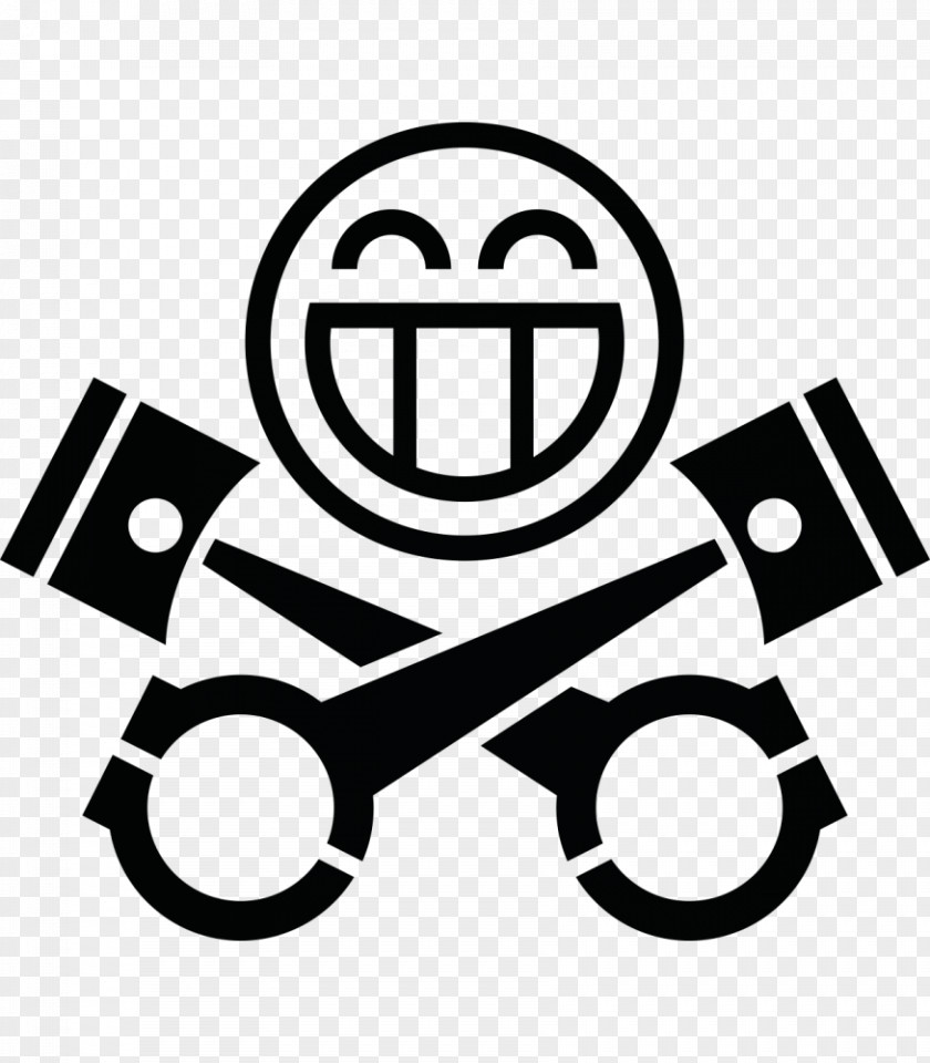 Piston Skull Car PistonHeads Sticker Logo Automotive Industry PNG
