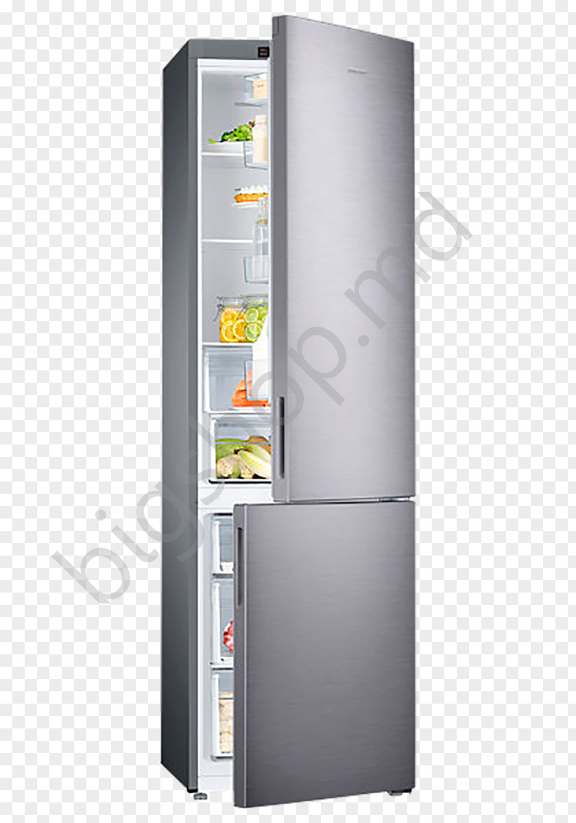 Refrigerator Auto-defrost Freezers Frigorifero Samsung RB37J5015SS PNG