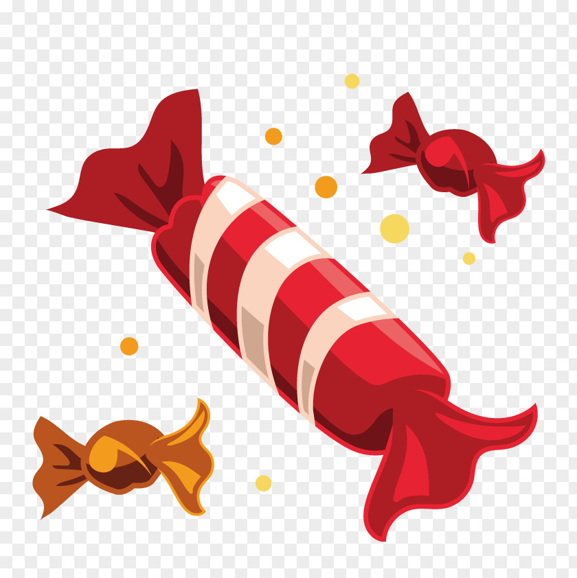 Vector Christmas Candy Decoration Clip Art PNG
