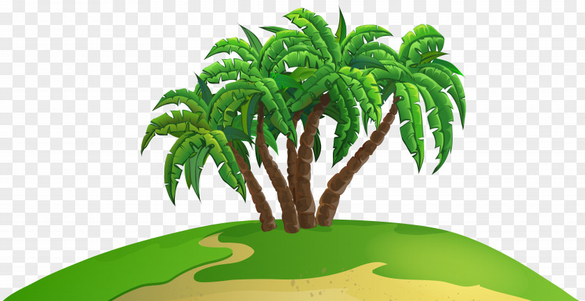 Cartoon Island Clip Art PNG