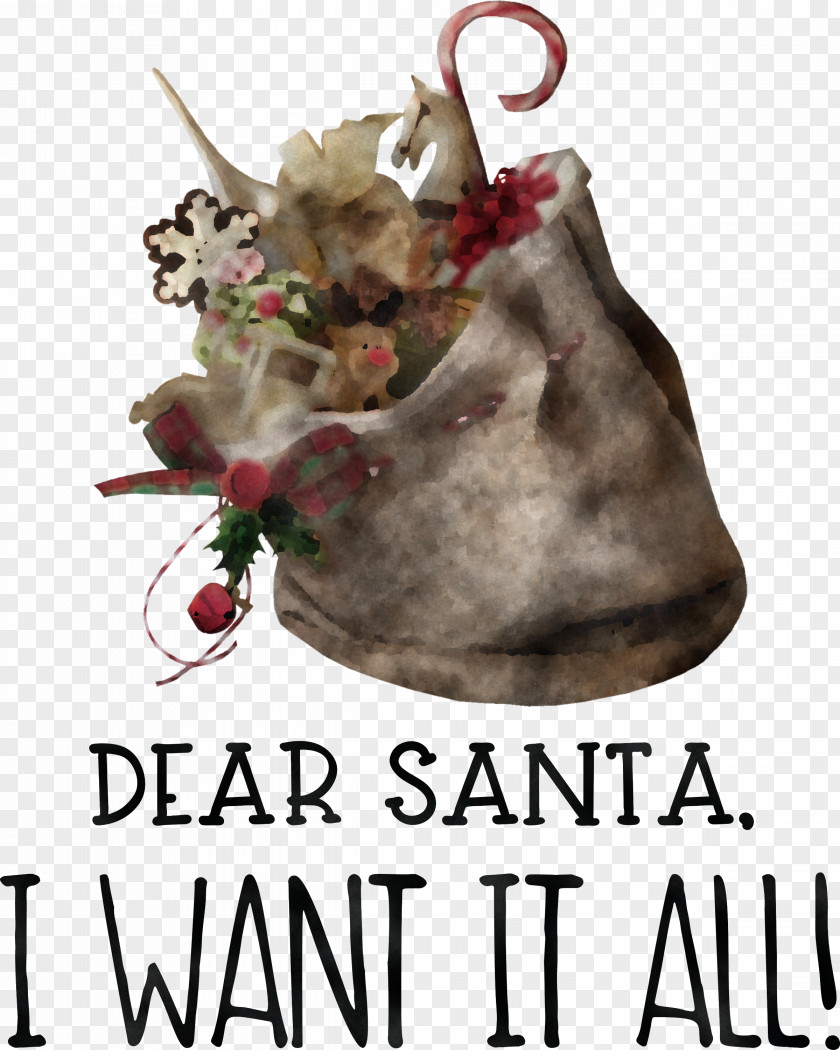 Dear Santa Christmas PNG