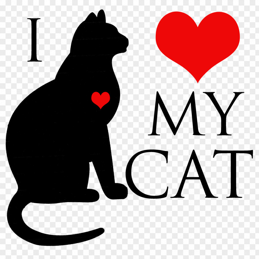 Love Cat Cliparts Kitten T-shirt Clip Art PNG