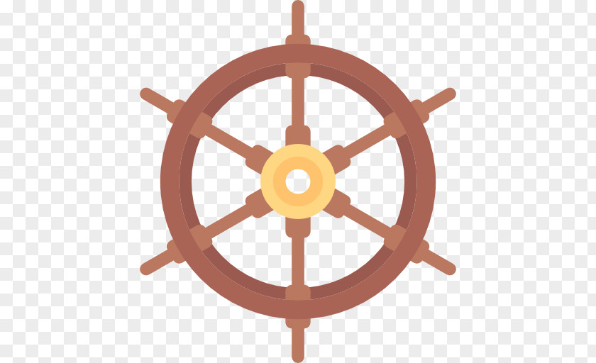 Anchor Ship's Wheel PNG