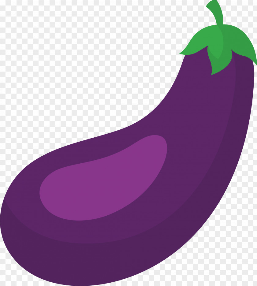 Cartoon Eggplant Illustration PNG