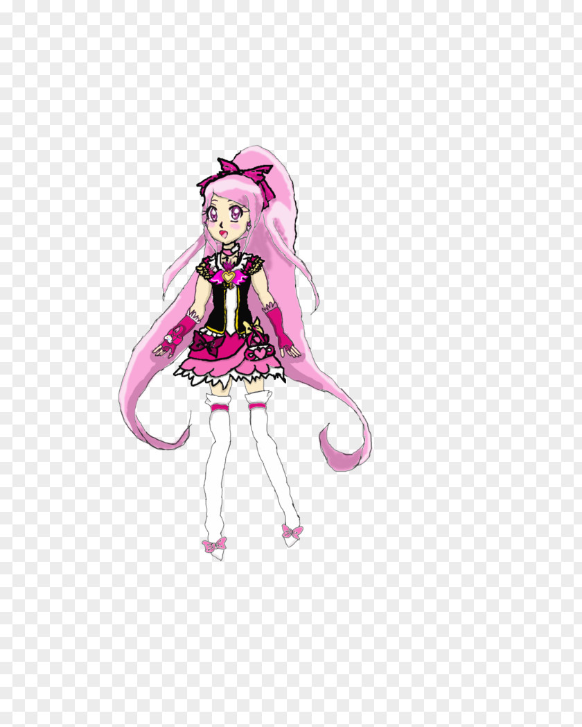 Cure Moonlight Illustration Cartoon Pink M Doll Legendary Creature PNG