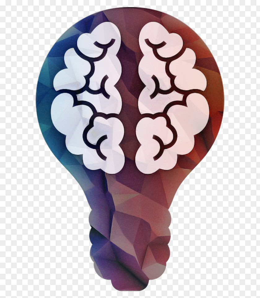 Incandescent Light Bulb Icon Brain Human PNG