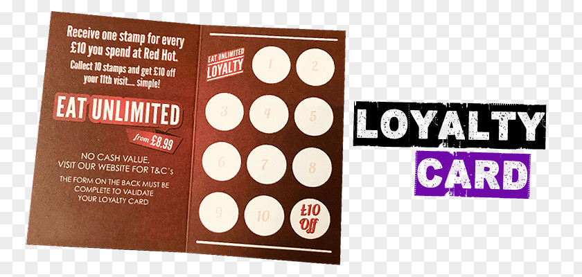 Loyalty Card Leeds Red Hot Buffet Breakfast Dim Sum Restaurant PNG