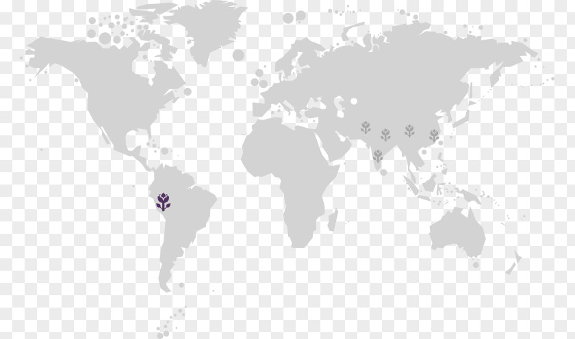 Peruvian Maca World Map PNG