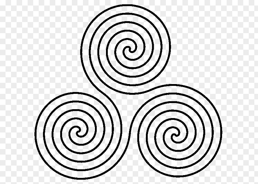 Symbol Triskelion Spiral Clip Art PNG