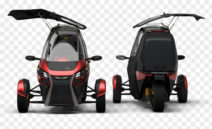 Electric Vehicle Car Arcimoto Three-wheeler Motorcycle PNG