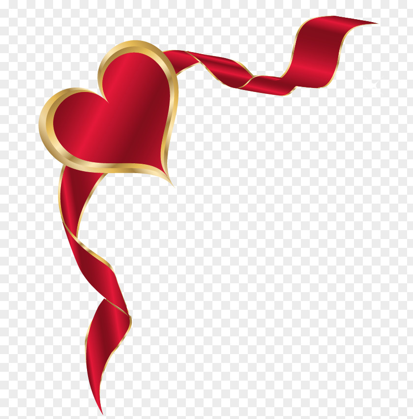 Heart With Baner PNG Picture Clipart Valentine's Day Clip Art PNG