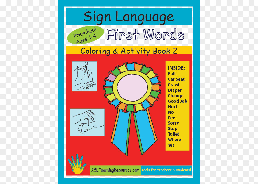 Book Coloring American Sign Language Signage PNG