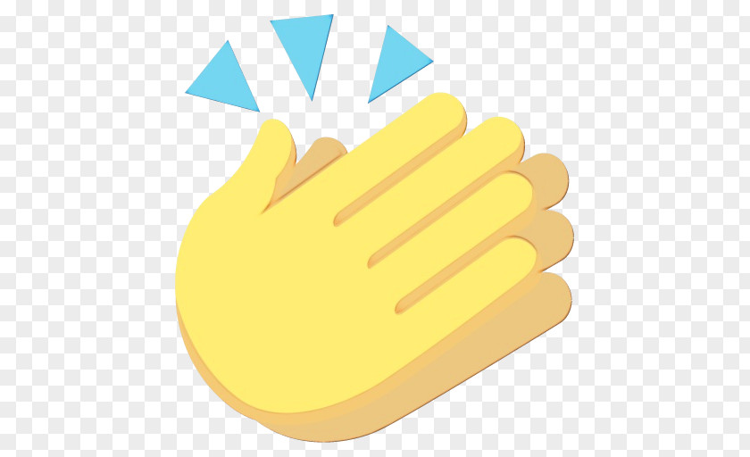Gesture Glove Yellow Background PNG