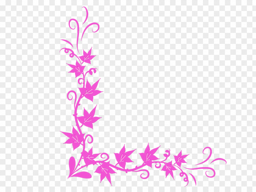 Plant Pedicel Pink Flower Cartoon PNG