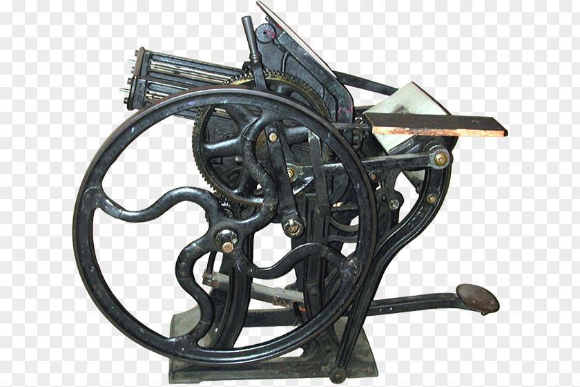 Platen Harrild & Sons Letterpress Printing Press Cincinnati Type Foundry PNG