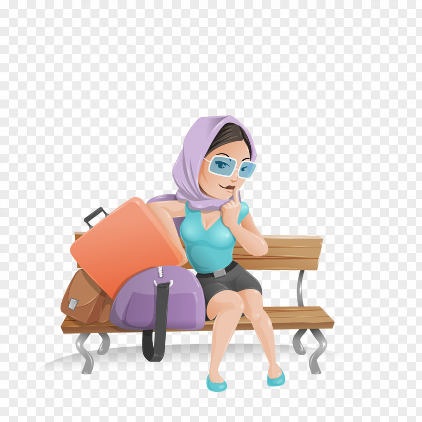 Travel Woman Clip Art PNG