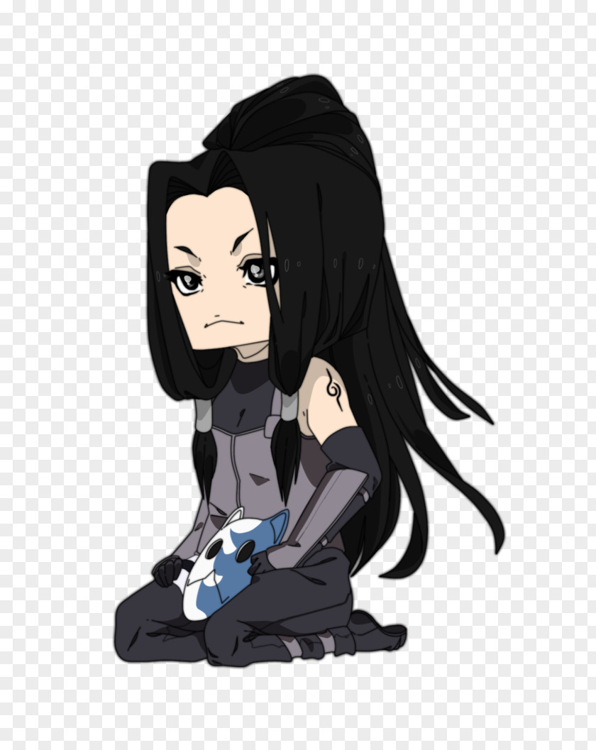 Anbu Cartoon Black Hair Illustration Product Character PNG