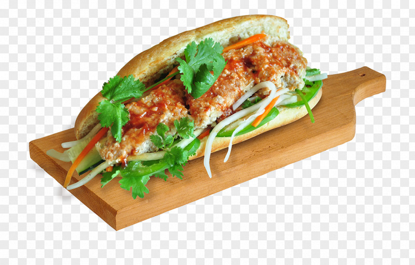 Bánh Mì Meatball Fast Food Nutrition PNG