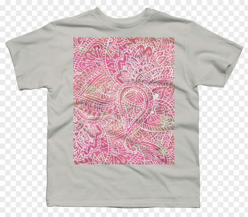 Floral Shirt Paisley Pink Blue Green Pattern PNG