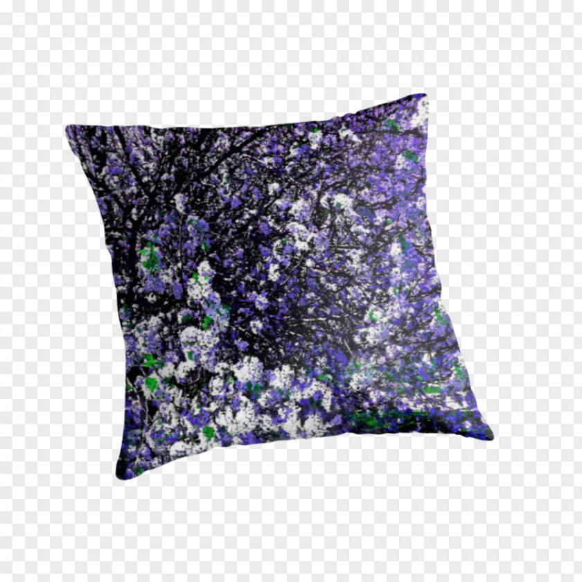Lilac Flower Throw Pillows Cushion Purple Innovation Violet PNG