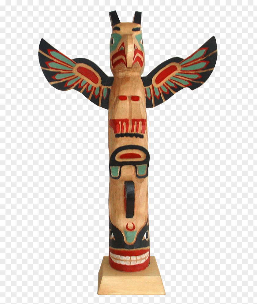 Owl Totem Pole Wood Carving Image PNG