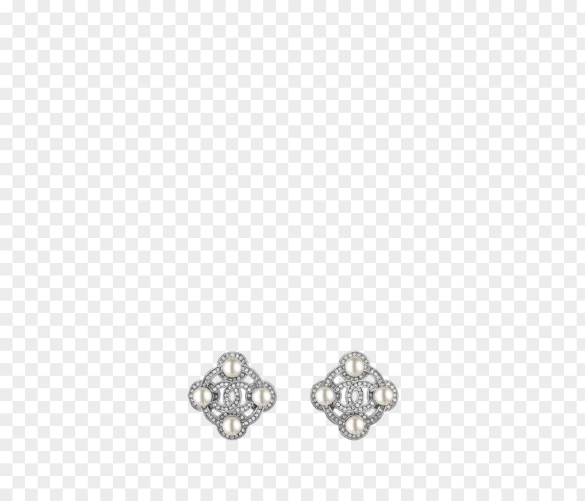 Chanel Earring Body Jewellery Silver PNG