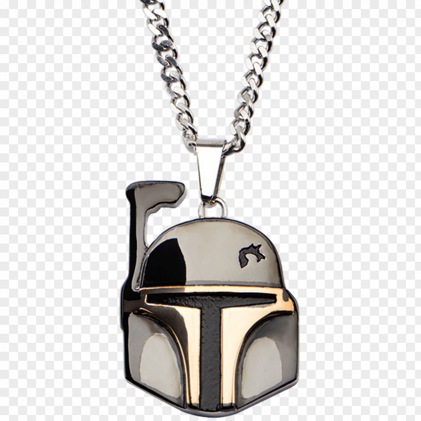 Necklace Locket Boba Fett Millennium Falcon Star Wars PNG