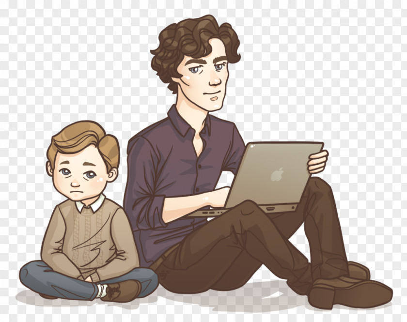 Sherlock Doctor Watson Mycroft Holmes Fan Art PNG