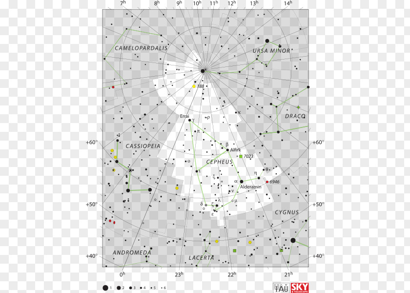 Sky Star Cepheus, King Of Aethiopia Alpha Cephei Chart PNG