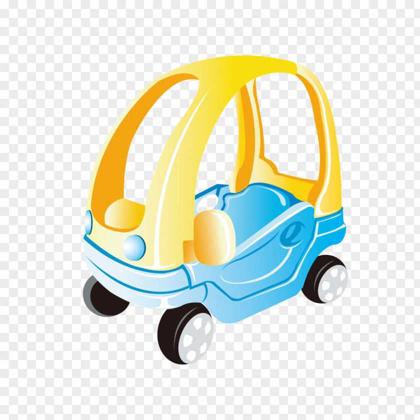 Hand-painted Toy Car Graphics Model PNG