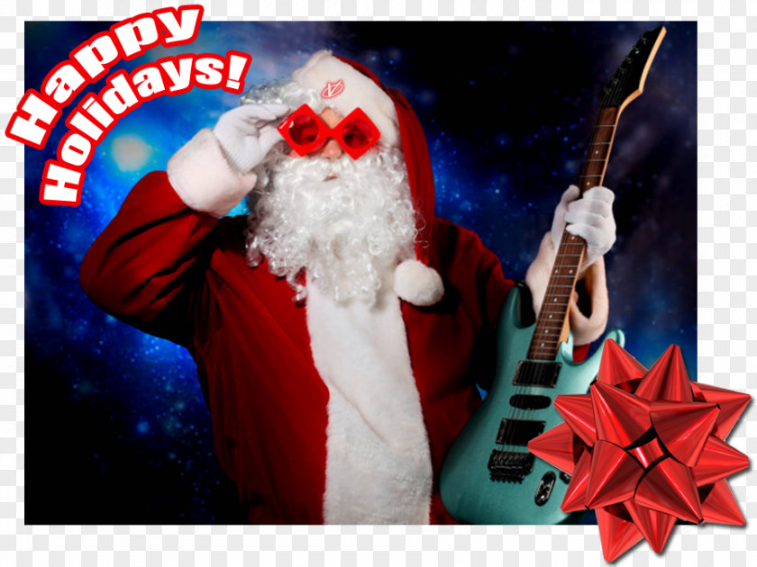 Santa Claus Rudolph Have Yourself A Heavy Metal Christmas PNG