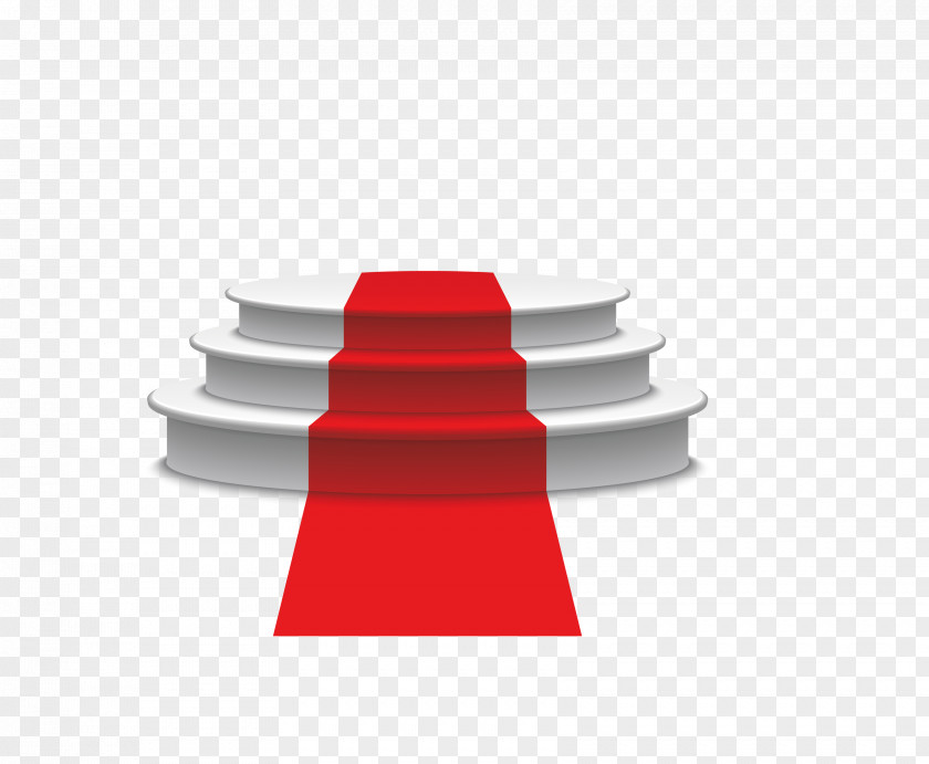 Vector Red Carpet High Platform Podium PNG