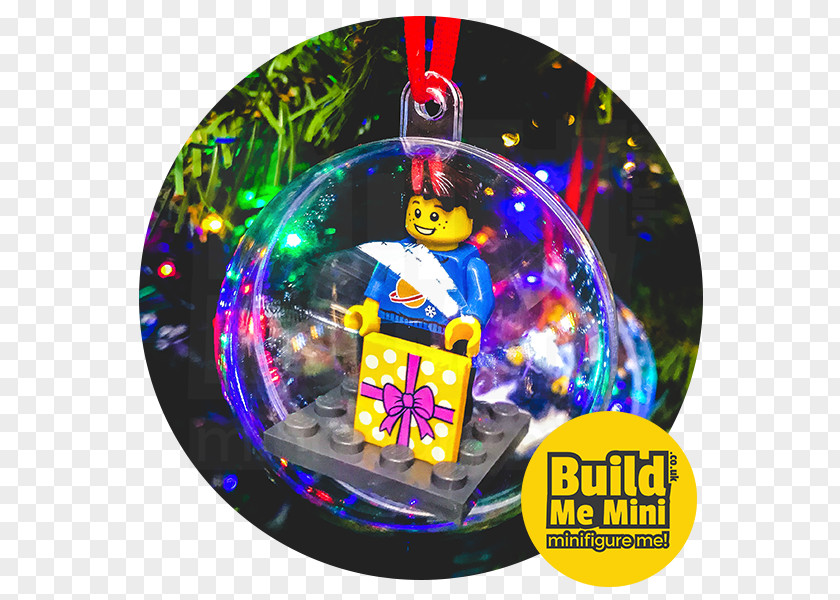 Colored Christmas Tree Light Effect Lego Minifigures Ornament 4+ PNG