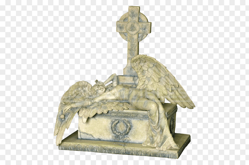 Mourning Statue Sculpture Figurine Angel PNG