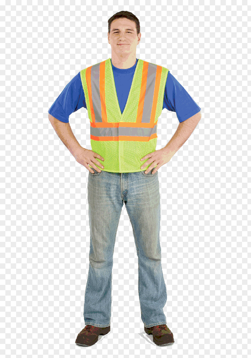 Safety Vest T-shirt High-visibility Clothing Sizes Gilets PNG