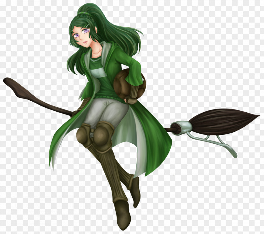 Slytherin Quidditch Illustration Cartoon Figurine Legendary Creature PNG