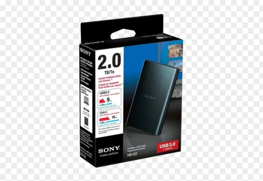 USB PlayStation 2 Hard Drives Sony HD-E2 3.0 Terabyte PNG
